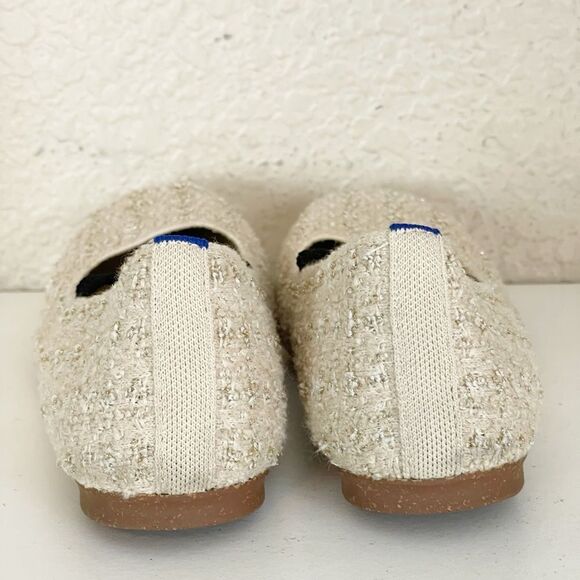 Rothy’s The Max Square Toe Mary Jane ballet Flats in cream. 10.5 - Picture 9 of 17